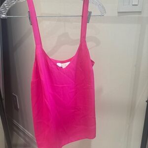 Lilly Pulitzer Hot Pink Silk Top Size 2